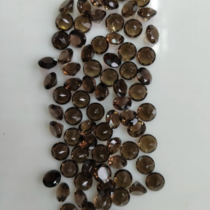 Cuarzo Ahumado Natural de 8MM, Corte Brillante Redondo, Gema Suelta de la Mejor Calidad para la Fabricación de Joyas - Product Image 5