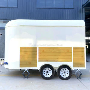 Remorque de bar vintage 300x200cm pour food truck, en fibre de verre et aluminium, kit de base pour la vente de glaces et de confiseries - Product Image 2