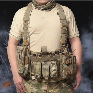 Tactical Chest Rig Assault Chest Rigs Adjustable Detachable Modular Vest With 5.56/7.62 <b>Magazine</b> Pouch Tactical Chest Rig - Product Image 5