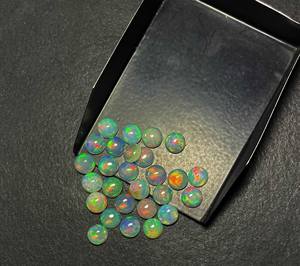 Lot de 6 pierres précieuses éthiopiennes naturelles en vrac de 20mm, cabochon multi-opale de feu, certifié IGI 7 mm 5 CT pour la fabrication de bijoux - Product Image 6