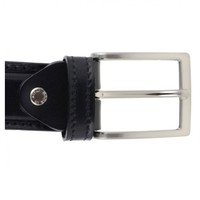 DV GROUP Style décontracté de luxe italien Largeur 3,5 cm Longueur 105-130 cm Haute qualité Élégant Classique Bleu Cuir véritable fait main