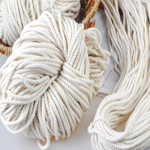 [Misoknit] Macrame Cord 100% Cuerda de algodón natural 3mm 4mm 5mm Cordón de macramé de algodón puro de la más alta calidad Buenos productos en el mundo - Product Image 2