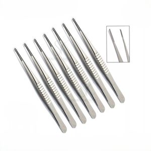 Fórceps de tejido atraumático DeBakey de 6 uds., 6 pulgadas, recto, 2,5mm de ancho, puntas de acero inoxidable alemán de grado médico, Manual para Vascular - Product Image 4