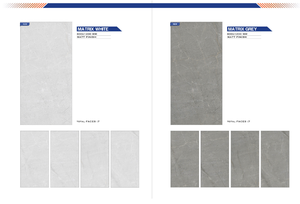 กระเบื้องปูพื้นขนาดใหญ่60*120ซม. 600x1200มม. กระเบื้องปูพื้นผนังคอลเลกชันล่าสุดจากอินเดียผ่านการตรวจสอบ - Product Image 4