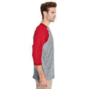 Camiseta de algodón de manga larga personalizada de alta calidad Camiseta personalizada de manga raglán - Product Image 3