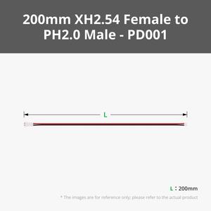 สายแปลง XH2.54 ตัวเมียเป็น PH2.0 ตัวผู้ สายคุณภาพสูงเพื่อการเชื่อมต่อที่สะดวก - Product Image 1
