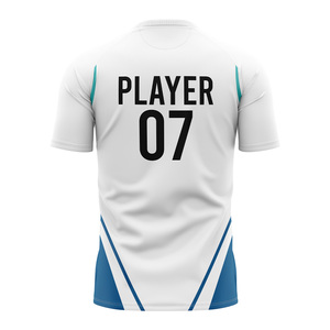 Maillots de football en polyester 100% personnalisés, respirants, légers, imprimés par sublimation, à séchage rapide, vente en gros - Product Image 5