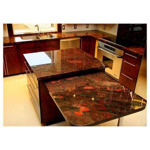 Azulejos de granito rojo pulido de alta resistencia directo desde la India, losas grandes para villas modernas para cocina y baño - Product Image 4