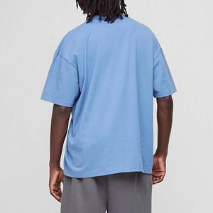 OEM/ODM 100% algodón de peso pesado camiseta Boxy Fit hombro caído de lujo de gran tamaño personalizado bordado Logo estampado patrón al por mayor - Product Image 2