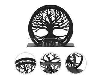 Custom <b>Light</b> luxury desktop metal wrought iron big <b>tree</b> denim shape storage rack living room vertical paper towel holder napkin - Product Image 6