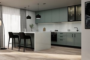 <b>Prime</b> Core Contemporary Custom Kitchen Bathroom Vanity Tops Artificial Quartz Countertops Eco-Friendly Fire Resistant Prefab Cut - Product Image 3