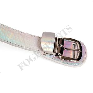 Cinturón de Béisbol de Diseño Nuevo, Duradero, Transpirable y Ligero, de Cuero Vacuno con Hebilla de Aleación Plateada, Cinturón de Softbol Súper Elástico para Actividades al Aire Libre - Product Image 4