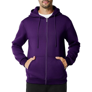 2025 Trending Men's Stylish Cotton Fleece Hoodies Wholesale <b>Full</b> <b>Zip</b> <b>Sweatshirts</b> Custom OEM Winter Collection - Product Image 1