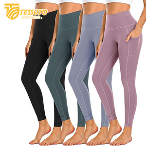 Short de course taille haute en coton/polyester pour femmes pour femmes Fitness Sports Yoga Pantalon avec doublure intérieure Séchage rapide - Product Image 5