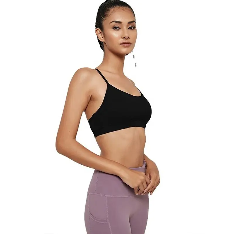 Breathable Wholesale Custom Logo Quick Dry Sexy Sportswear Women Gym Yoga Wear High Support Seamless Sports Bra