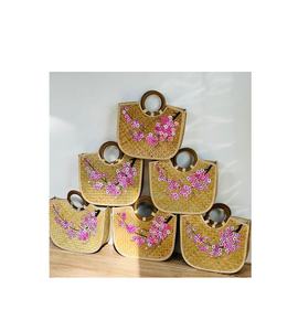 Mini bolsa de playa de jacinto de agua con bordado de flores para niños, regalo, bolsa de playa de verano, fiesta de cumpleaños - Product Image 5