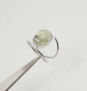 แหวนคู่อัญมณีสีเงินสเตอร์ลิงสำหรับเดือนออกุสต์925พร้อมฐานหนามเตย - Product Image 4