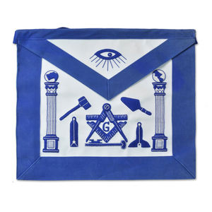 Past Master Leather Masonic <b>Apron</b> Kit Premium Quality Pillars Type Leather <b>Apron</b> - Product Image 5
