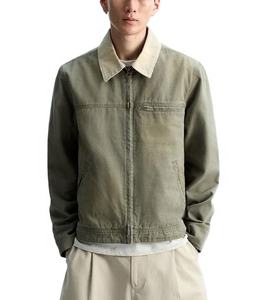 Veste denim personnalisée de haute qualité 280gsm 100% coton vieilli Vintage printemps épais manteau lourd broderie pour hommes - Product Image 4