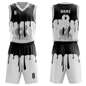 Uniforme de Baloncesto Estampado en 3D de Talla Grande, Nuevo Diseño, Ropa Deportiva para Adultos, Transpirable, Logotipo Personalizado, Opciones de Color al por Mayor - Product Image 1