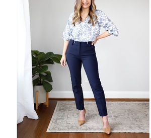 Haute qualité dernière conception couleur unie grande taille femmes Chino pantalon pantalon à la mode Slim Fit Chino pantalon exportation de BD - Product Image 5