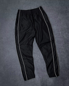 Veste coupe-vent personnalisée 100% polyester pantalon de jogging lignes à rayures réfléchissantes pantalon de sport et veste coupe-vent ensemble survêtement - Product Image 4