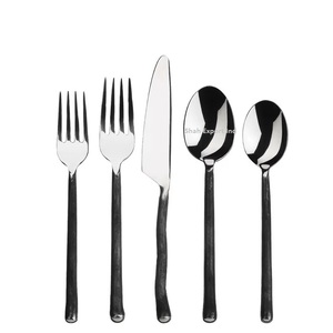 Luxury Stainless Steel Cutlery <b>Set</b> With Copper Square Handle Silver Finished for Hotel & Home Dinnerware <b>Flatware</b> <b>Set</b> - Product Image 6