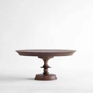 RUSTIQUE Haute Qualité Vente Chaude En Bois D'acacia Pied Haut Plateau Rond En Bois Gâteau Stand pour Servir Gâteaux et Fruits - Product Image 1