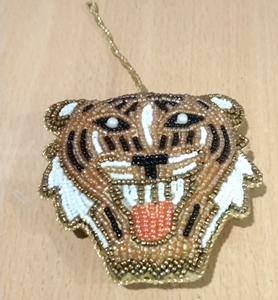 เครื่องประดับตกแต่งต้นคริสต์มาสแบบขายส่ง ขนาด 4 นิ้ว ลายปักดิ้นทอง สำหรับเทศกาลวันหยุด - Product Image 5