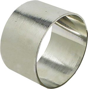 Rond de serviette en métal argenté mat de conception supérieure Décor de table à manger élégant pour les fêtes et les mariages pour la couleur d'été chaude - Product Image 1