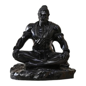 Handmade Hand-painted Resin Bajrangbali Hanuman Ji <b>Statue</b> for <b>Religious</b> Traditional Decoration and Gifting - Product Image 1
