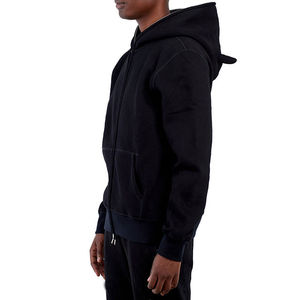 Personalizado French Terry Heavyweight algodón mezclado liso completo Zip Up impresión personalizada sudaderas con capucha nueva llegada cara completa Zip Up Hoodie - Product Image 4