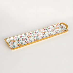 Plateau en aluminium de la meilleure qualité avec une belle impression de fleurs à bas prix de l'Inde pour un hôtel de restaurant à usage domestique - Product Image 3