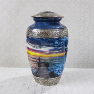 Hot Sale <b>Urns</b> High Quality Picture Printed Aluminum Adult Cremation <b>Urns</b> <b>for</b> Human <b>Ashes</b> Funeral Supplies at Wholesale Price - Product Image 2