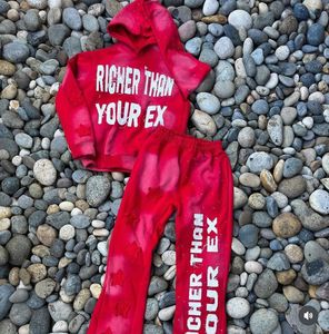 Custom Men's Heavyweight Distressed Zip-Up Hoodie Sweatpants Acid Washed Vintage Streetwear Breathable <b>Hip</b>-Hop Print Tracksuit - Product Image 4