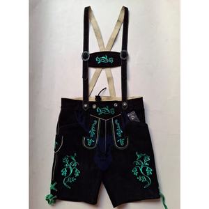 Pantalones cortos de cuero de cabra genuino con estilo para hombres Trachten bávaro tradicional patrón sólido informal estilo Herren de la herencia Alemana - Product Image 1