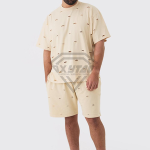 T-shirts surdimensionnés pour hommes 100% coton personnalisable couleurs unies imprimé vieilli léger décontracté à manches courtes Design T-shirts pour hommes - Product Image 2