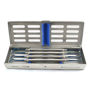 Instrumento de llenado compuesto Dental Manual de acero inoxidable Cassette con juego de punta azul de 4 juegos de Bexpo - Product Image 3