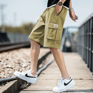 Pantalones cortos de talla grande 9XL para hombre, pantalones cortos Cargo de algodón para hombre grande y alto, Bermudas informales con cordón de verano para hombre con múltiples bolsillos - Product Image 6