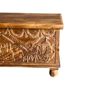 Vintage Wood Cabinet for Living Room Decor with Jewelry <b>Box</b> Functionality - Product Image 4
