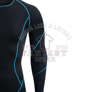FANTASY WEAR OEM Premium & Custom Logo Men’s Moisture Wicking Running <b>Compression</b> <b>Shirt</b> CE ISO Certified - Product Image 2