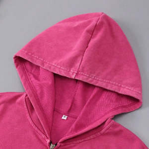 เสื้อกันหนาวมีฮู้ดแบบสวมหัวขนาดใหญ่กว่าปกติเสื้อขนแกะคอตตอน100% 400กรัม - Product Image 5