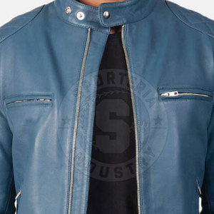 Chaqueta de Cuero para Hombre de Alta Calidad con Logotipo Personalizado, Chaquetas Hechas con Cuero Genuino para Uso en Invierno - Product Image 6