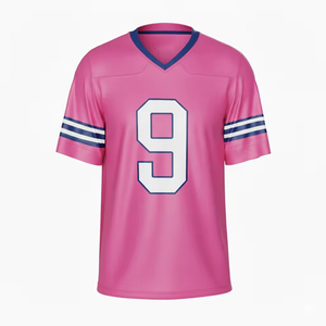 Maillot de football américain sur mesure, respirant, grande taille, avec couleurs personnalisées, unisexe, fabrication en usine - Product Image 6