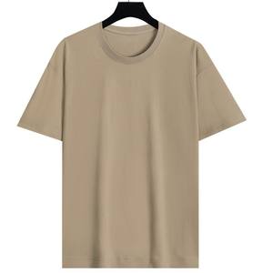 Camiseta de Manga Corta de Algodón Puro de 200g, Cuello Redondo, Corte Holgado, Color Sólido, con Impresión de Logotipo para Hombre, Precio de Fábrica de Bangladesh y China - Product Image 4