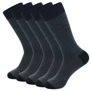 High Quality Cotton Stripe Dress <b>Socks</b> for <b>Men</b> Large Size Fashionable <b>Black</b> Gray Color Business Style - Product Image 6