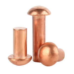 Rivet à tête de champignon en cuivre pur, rivet à tête ronde solide M15 X 3mm M2 M25 M3 M4 M5 M6 M8 - Product Image 1