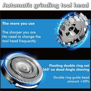 Afeitadora Eléctrica Inalámbrica Recargable por USB para Hombre, Mini Afeitadora de Doble Cuchilla con Resistencia al Agua IPX7 para Barba y Rostro - Product Image 6