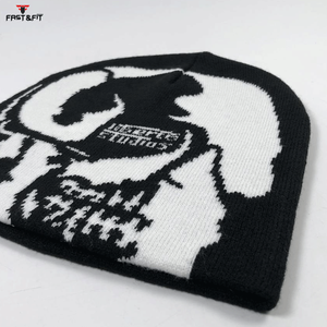 New Design High Quality Breathable Waterproof Cotton 3D Embroidery <b>Fleece</b> Fabric Winter <b>Beanies</b> Caps Custom Logo Unisex <b>Beanie</b> - Product Image 6