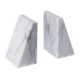 Most-Demanding & Recent Trends Latest <b>White</b> Marble Unique Decoration Bookend With High Quality <b>White</b> Marble Carved Bookend - Product Image 1